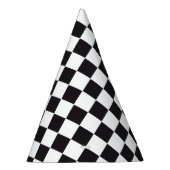 Chapeaux De Fètes Course de voiture / Motif d'échecs + votre backgr. (Droite)