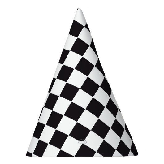 Chapeaux De Fètes Course de voiture / Motif d'échecs + votre backgr. (Droite)
