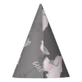 Chapeaux De Fètes Couture rose et gris Ballerina Anniversaire (Dos)