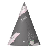 Chapeaux De Fètes Couture rose et gris Ballerina Anniversaire (Gauche)