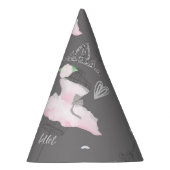 Chapeaux De Fètes Couture rose et gris Ballerina Anniversaire (Droite)