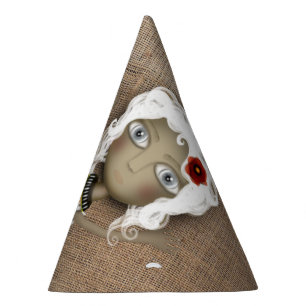 CHAPEAUX DE FÈTES COUVERTURE DE POUPÉE BLANCHE COMME NEIGE