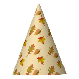 Chapeaux De Fètes Cozy autumn maple leaves oak leaves
