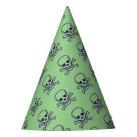 Crâne n os vert clair casquettes de la fête