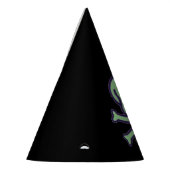 Chapeaux De Fètes Crâne vert casquettes de la fête noire (Gauche)