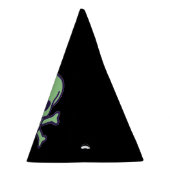 Chapeaux De Fètes Crâne vert casquettes de la fête noire (Droite)