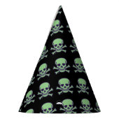 Chapeaux De Fètes Crâne vert casquettes de la fête noire (Gauche)