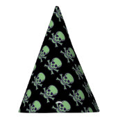 Chapeaux De Fètes Crâne vert casquettes de la fête noire (Droite)