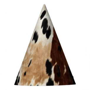 Chapeaux De Fètes Crème Brown Cowgirl Cowboy anniversaire