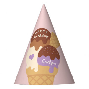 Chapeaux De Fètes Crème glacée Sundae Anniversaire de enfant personn