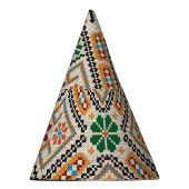 Chapeaux De Fètes Crochet ukrainien : Motif artisanal ethnique. (Droite)