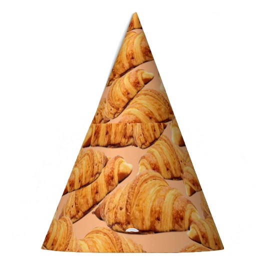 Chapeaux De Fètes croissant d'or, motif sans couture de boulangerie. (Gauche)