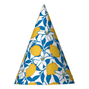 Chapeaux De Fètes Croquis de citron floral - Casquette de fête