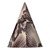Chapeaux De Fètes Cuir serpent : texture brune transparente (Dos)