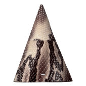 Chapeaux De Fètes Cuir serpent : texture brune transparente (Droite)