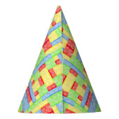 Chapeaux De Fètes Custom Building Block Birthday Party Hat (Dos)