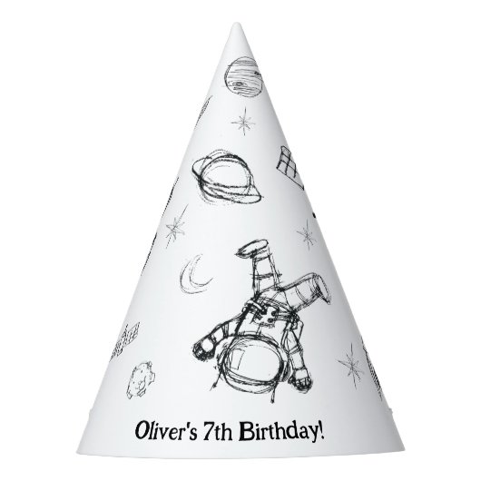 Chapeaux De Fètes Cute Astronaut Espace extra-atmosphérique thème An (Devant)