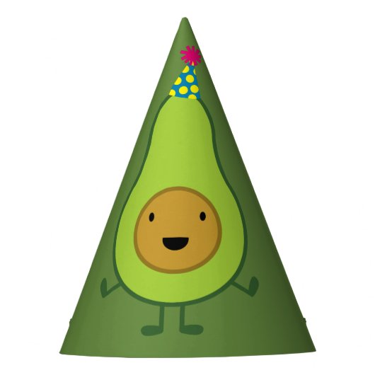 Chapeaux De Fètes Cute Avocado 1er anniversaire Casquettes (Devant)
