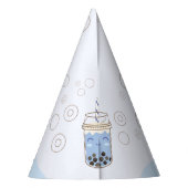 Chapeaux De Fètes Cute Axolotl Blue Boba Tea Boys Anniversaire (Dos)