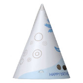 Chapeaux De Fètes Cute Axolotl Blue Boba Tea Boys Anniversaire (Gauche)