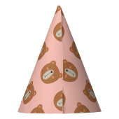 Chapeaux De Fètes Cute Bear casquette de fête coloré (Dos)