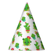 Chapeaux De Fètes Cute Cactus, Green Cactus, Motif Cactus (Gauche)
