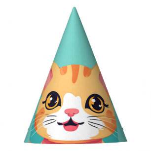 Chapeaux De Fètes Cute chat chaton animaux de compagnie fête d'anniv