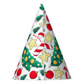 Chapeaux De Fètes Cute Christmas Pattern Party Hat (Dos)