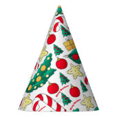 Chapeaux De Fètes Cute Christmas Pattern Party Hat (Gauche)