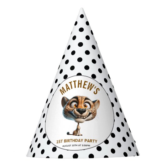 Chapeaux De Fètes Cute Crazy Cow Farm Theme 1st Birthday (Devant)