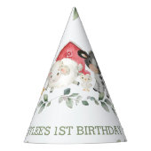 Chapeaux De Fètes Cute Farm Animaux Verdure 1er anniversaire Garçon (Devant)