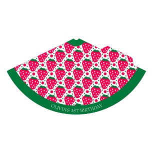 Chapeaux De Fètes Cute fraise fille 1er anniversaire Casquette du pa