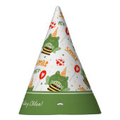 Chapeaux De Fètes Cute Frog Motif Smile Texte Joyeux Anniversaire w (Droite)
