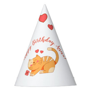 Chapeaux De Fètes Cute Lote Orange Tabby Kitten 