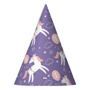 Chapeaux De Fètes Cute Magique Unicorn Casquette de fête d'anniversa