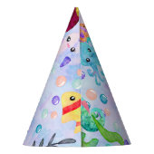 Chapeaux De Fètes Cute Ocean Animals Mermaid Thème Joyeux Anniversai (Dos)