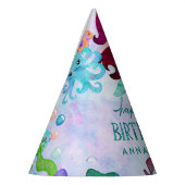 Chapeaux De Fètes Cute Ocean Animals Mermaid Thème Joyeux Anniversai (Gauche)