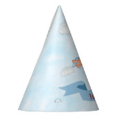 Chapeaux De Fètes Cute Penguin Avion Bleu 1er anniversaire (Gauche)