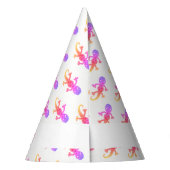 Chapeaux De Fètes Cute rose arc-en-ciel Lizard Gecko Jeudi (Dos)