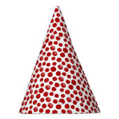 Chapeaux De Fètes Cute rouge dessiné à la main pois (Droite)