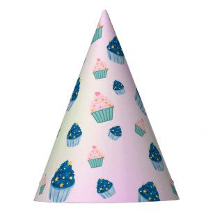 Chapeaux De Fètes Cute Sweet cup cake & Sprinkle 2e anniversaire fil