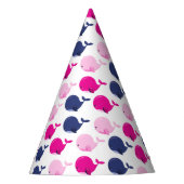 Chapeaux De Fètes Cute Whales, Pattern of Whales, Sea Animals (Devant)