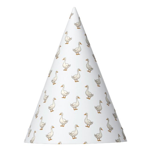 Chapeaux De Fètes Cute White Goose Pattern (Devant)