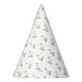 Chapeaux De Fètes Cute White Goose Pattern (Gauche)