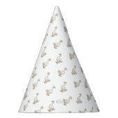 Chapeaux De Fètes Cute White Goose Pattern (Droite)