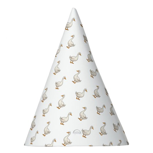 Chapeaux De Fètes Cute White Goose Pattern (Droite)