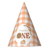 Chapeaux De Fètes Cutie Pie Pumpkin Gingham Birthday (Devant)