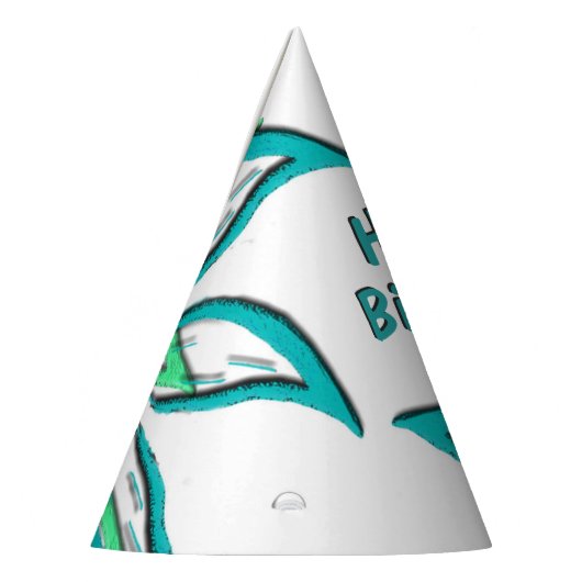 Chapeaux De Fètes Cyan Wisps (Gauche)