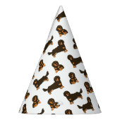 Chapeaux De Fètes Dachshund aux cheveux longs (Gauche)