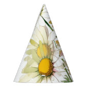 Chapeaux De Fètes Daisy Watercolor Flower Moderne Professionnel (Gauche)